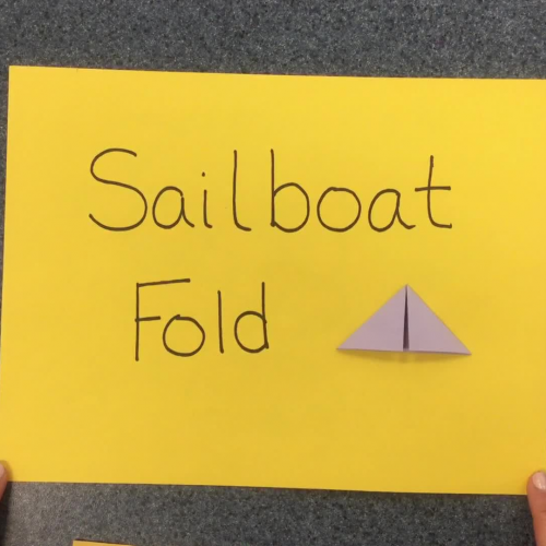 Origami Sailboat Fold