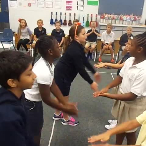 16-17 Ms. Farinas' 4th grade class "Omochi" Japanese Hand Clapping Game