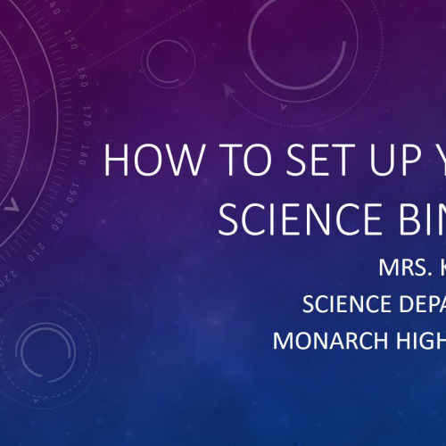 How to Set Up Your Science Binder