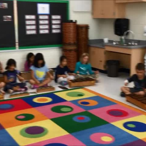 Haycock ES 2nd grade mi-so-so and mi-re-do on xylophones