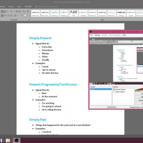 Simple Past, Simple Present, and  Present Continuous