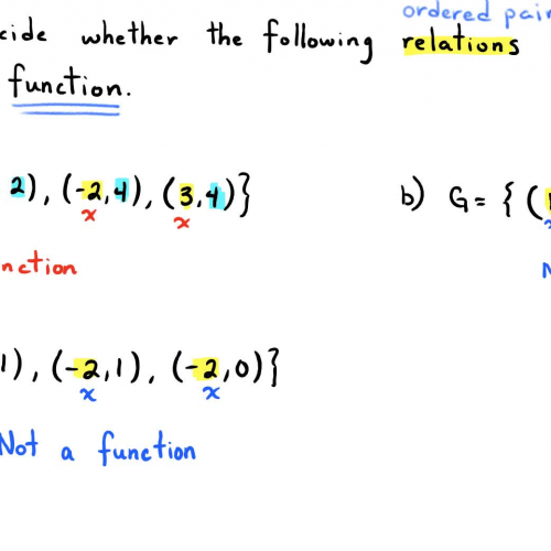 CA: 2.3 Functions (Example 1) 