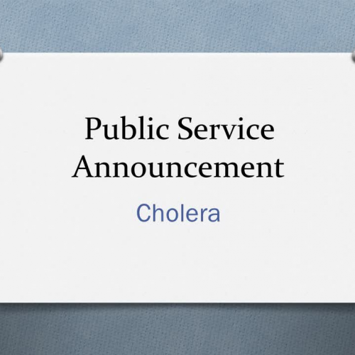 PSA Cholera- E. Venuti