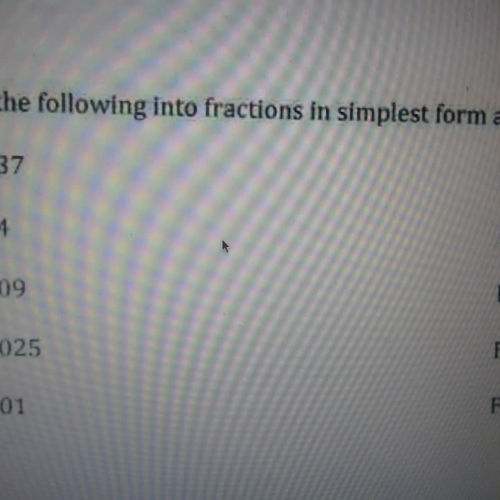 convert decimal to fraction and percent video