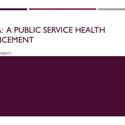 Cholera: Public Service Health Announcement