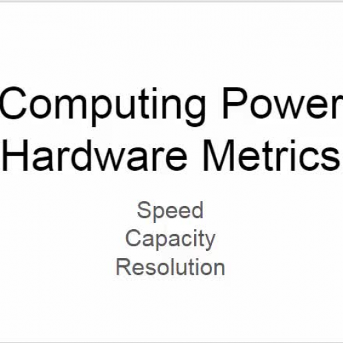 Computing Power Hardware Metrics