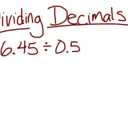 Dividing Decimals