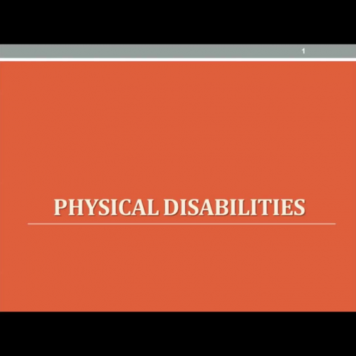 KINE 3312 Day 18: Physical Disabilities (Part 2)