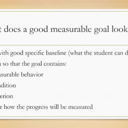 Measurable Goals