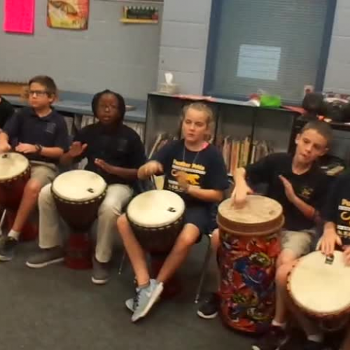 16-17 Ms. Etts' 5th grade class playing "Run for your life" by Kriske/DeLelles