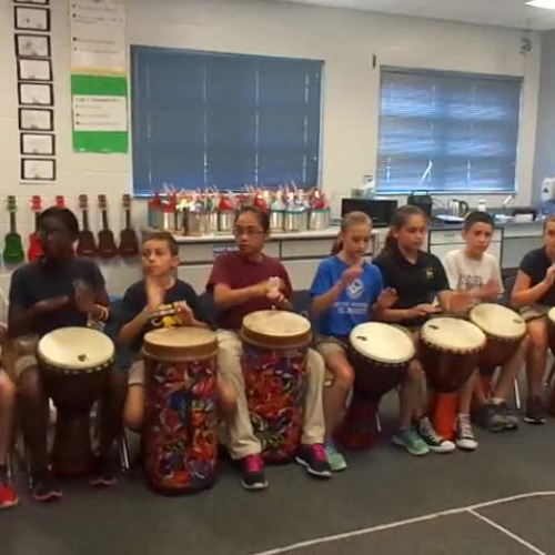 16-17 Ms. Etts' 5th grade class playing "Run for your life 2" by Kriske/DeLelles