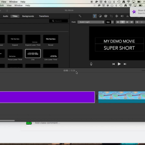 Google Classroom how to post movie
