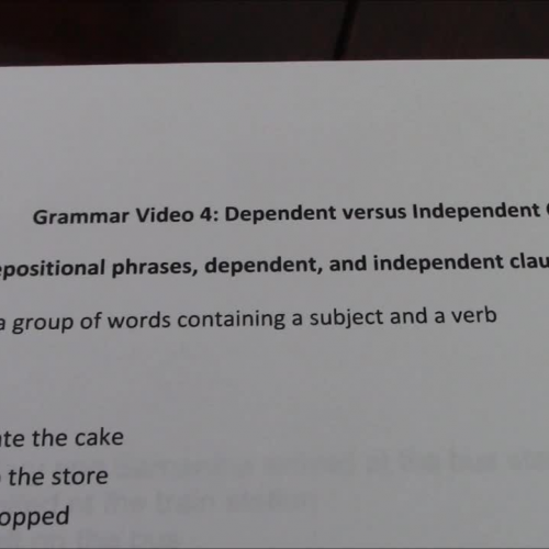 Machebeuf Grammar Video 4