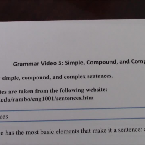 Machebeuf Grammar Video 5 Part 1