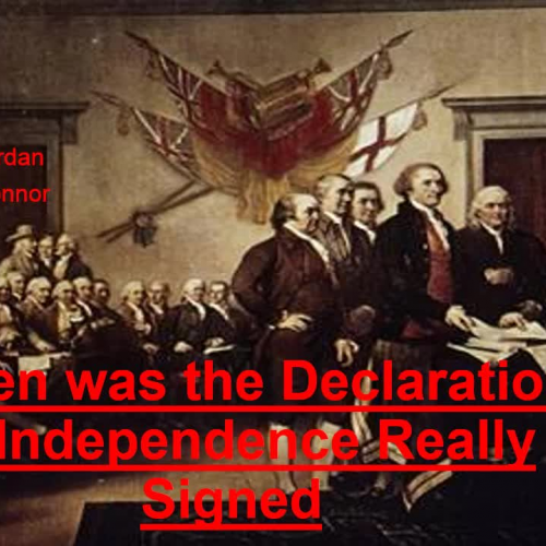 when was the Declaration of Independence really signed