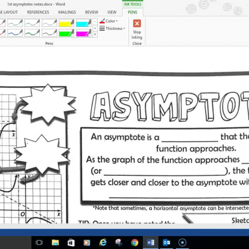 Pre-Cal Finding Asymptotes of Rational Functions