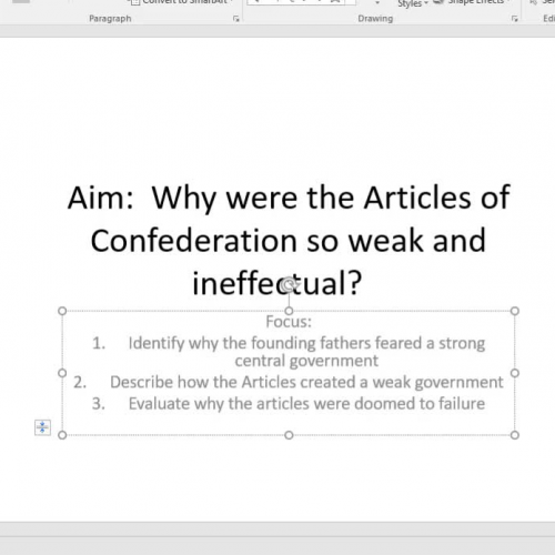 Module 3.4:  Articles of Confederation