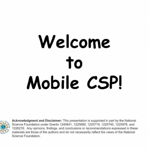 Welcome to Mobile CSP !