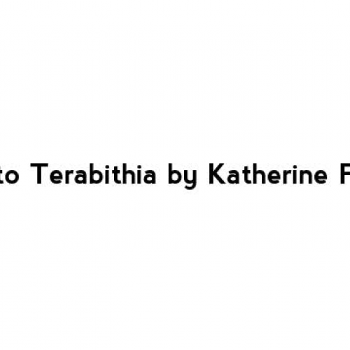 Bridge to Terabithia Book Trailer