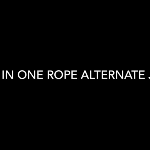 Two in one rope alternating jumps