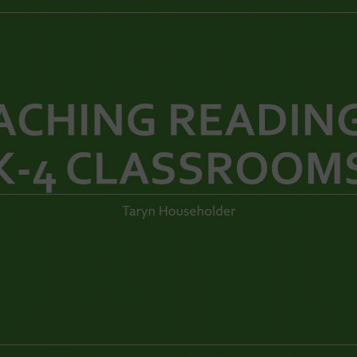 Teaching Reading - Course Design