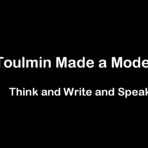 Toulmin Model of Argument Video Rap