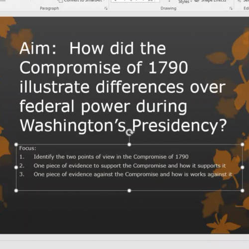 Module 3.7:  Washington's Presidnecy