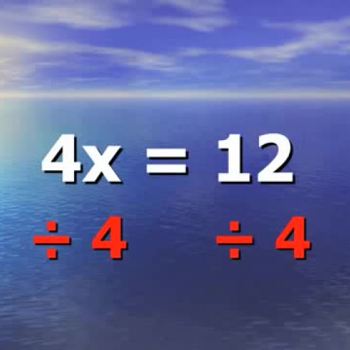 Solving Equation Notes Two Steps