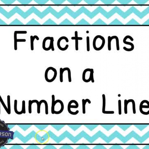 Fractions on a Number Line 