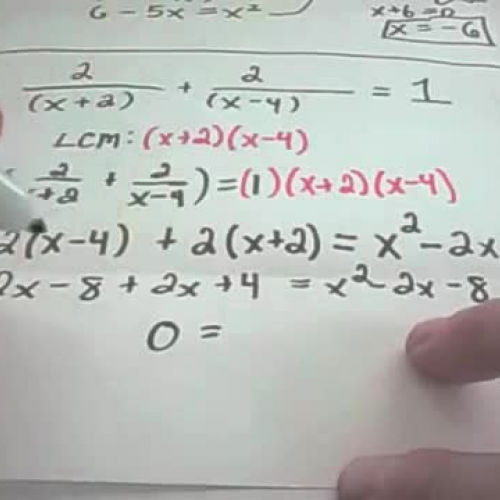 Solving Rational Equations