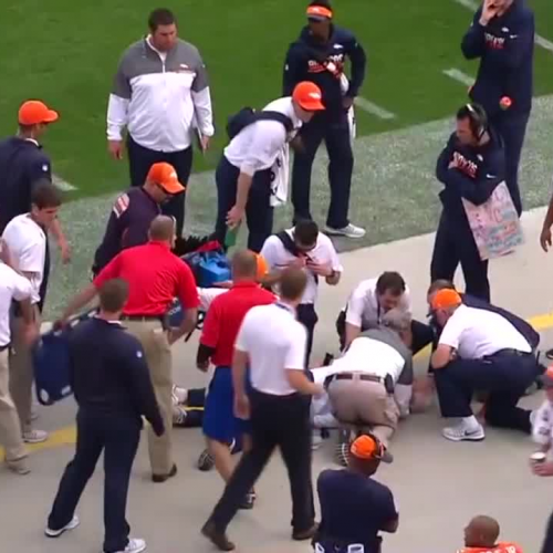 Wade Phillips Injury - FULL VIDEO HD