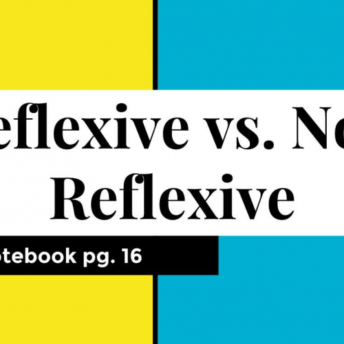 Reflexive vs. Non Reflexive