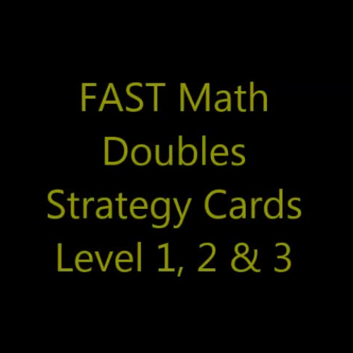 FAST Math Doubles Strategy Cards
