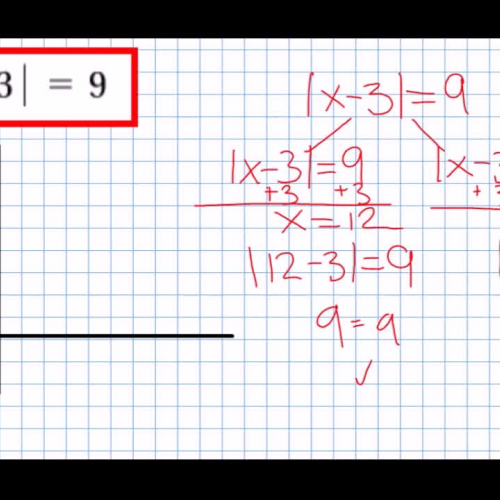 Solving an Absolute Value equation algebraically