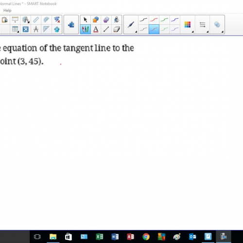 08-01-Basic Applications of Derivative Tangent and Normal Lines