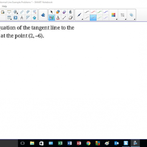 08-02-Basic Applications of Derivative Tangent and Normal Line Example Problems