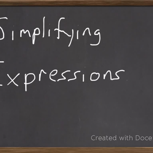 Lesson 2: Simplifying Expressions