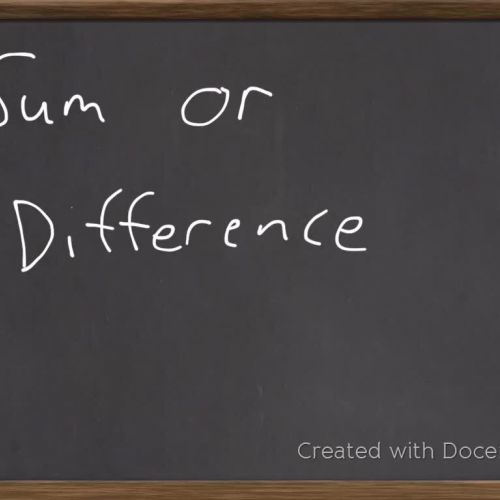 Lesson 3: Sum and Difference of Expressions