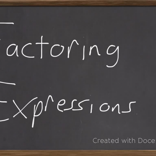 Lesson 4: Factoring Expressions
