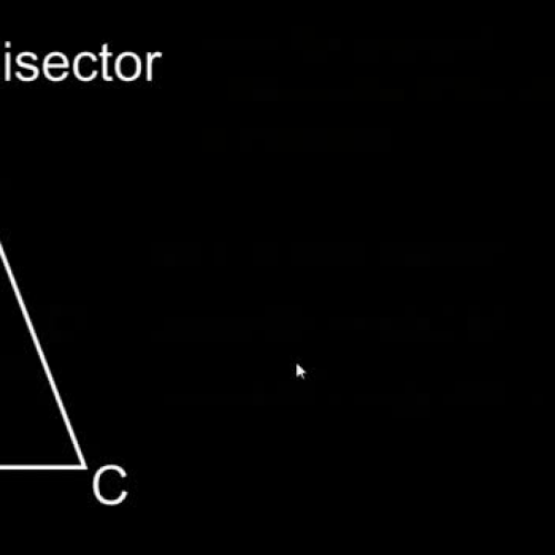 Angle Bisector & Perpendicular Bisector