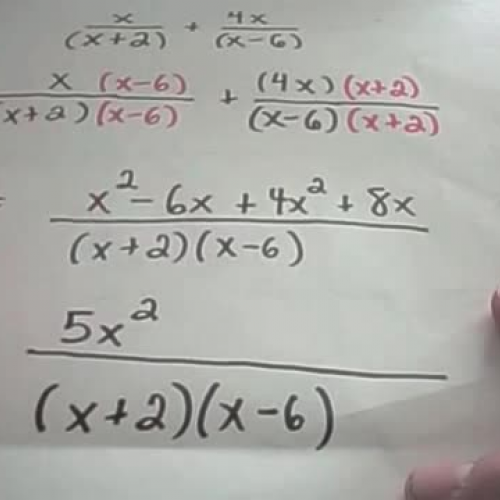 Adding and Subtracting Rational Expressions