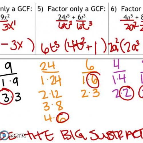 Greatest Common Factor