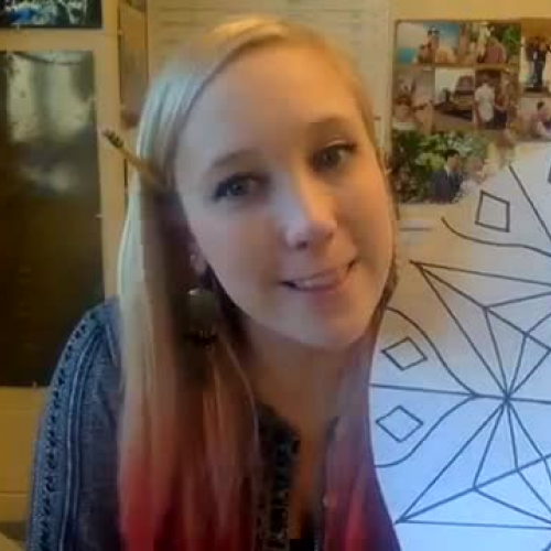 Drawing a Mandala (for 12-section color wheel project)