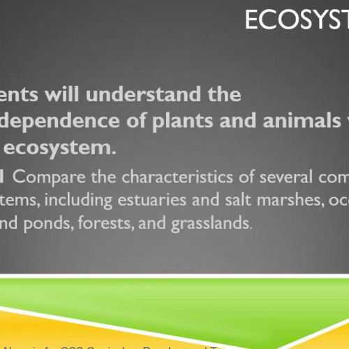 Ecosystems 1