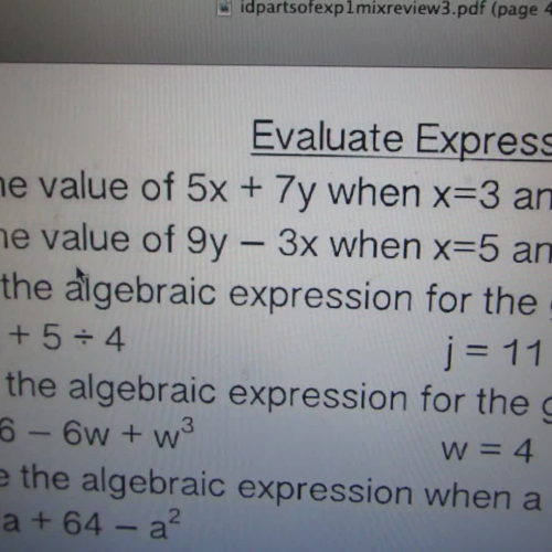 evaluating expressions video