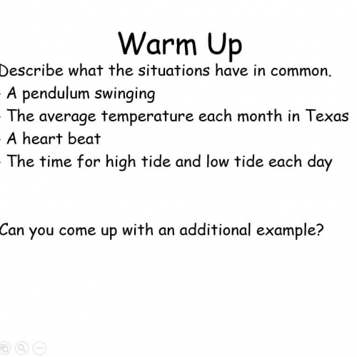 Pre-Cal Periodic Functions