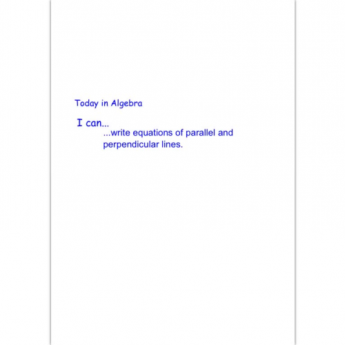 Writing Equations of Parallel and Perpendicular Lines