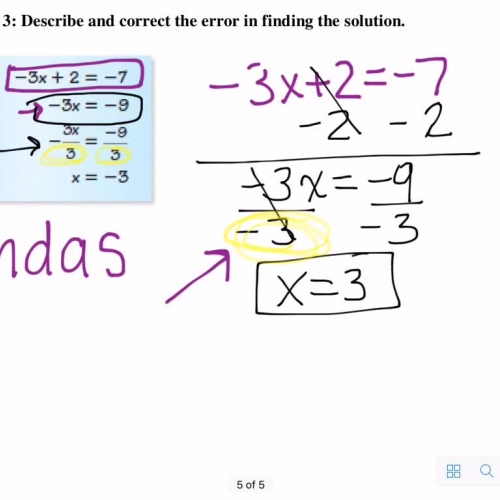 Solving 2-Step Equations