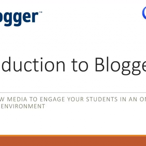 Introduction to Blogger