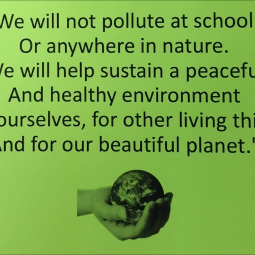 Eco-Partner Pledge from Tequesta Trace Middle School